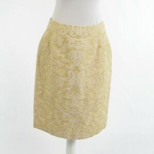 Quadrille New York yellow pencil skirt 12